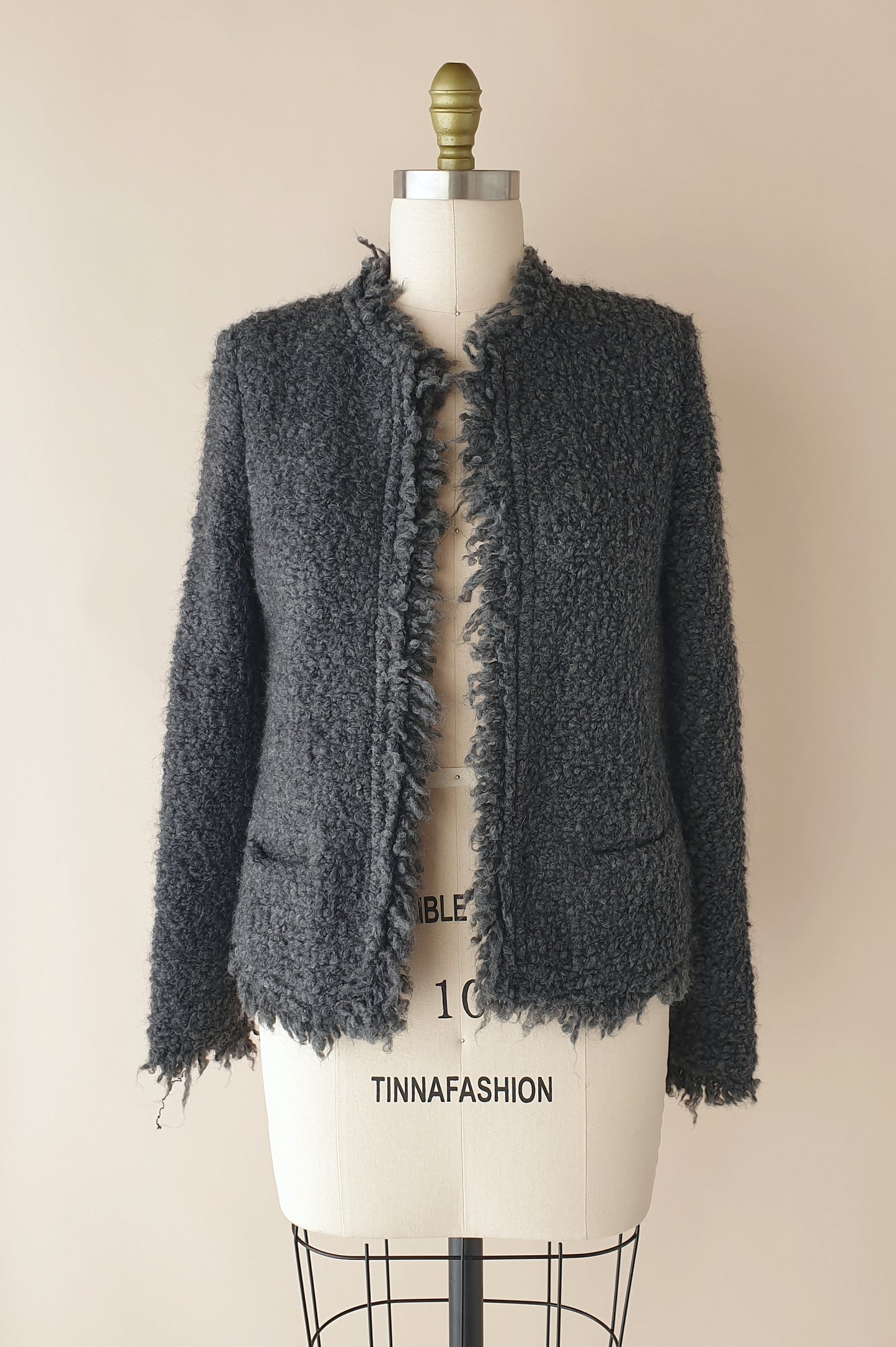 Stunning wool blend boucle jacket from IRO Size S