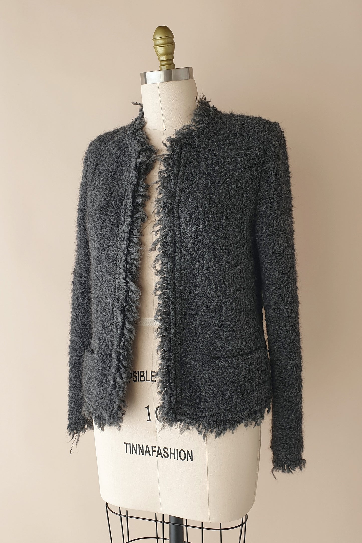 Stunning wool blend boucle jacket from IRO Size S