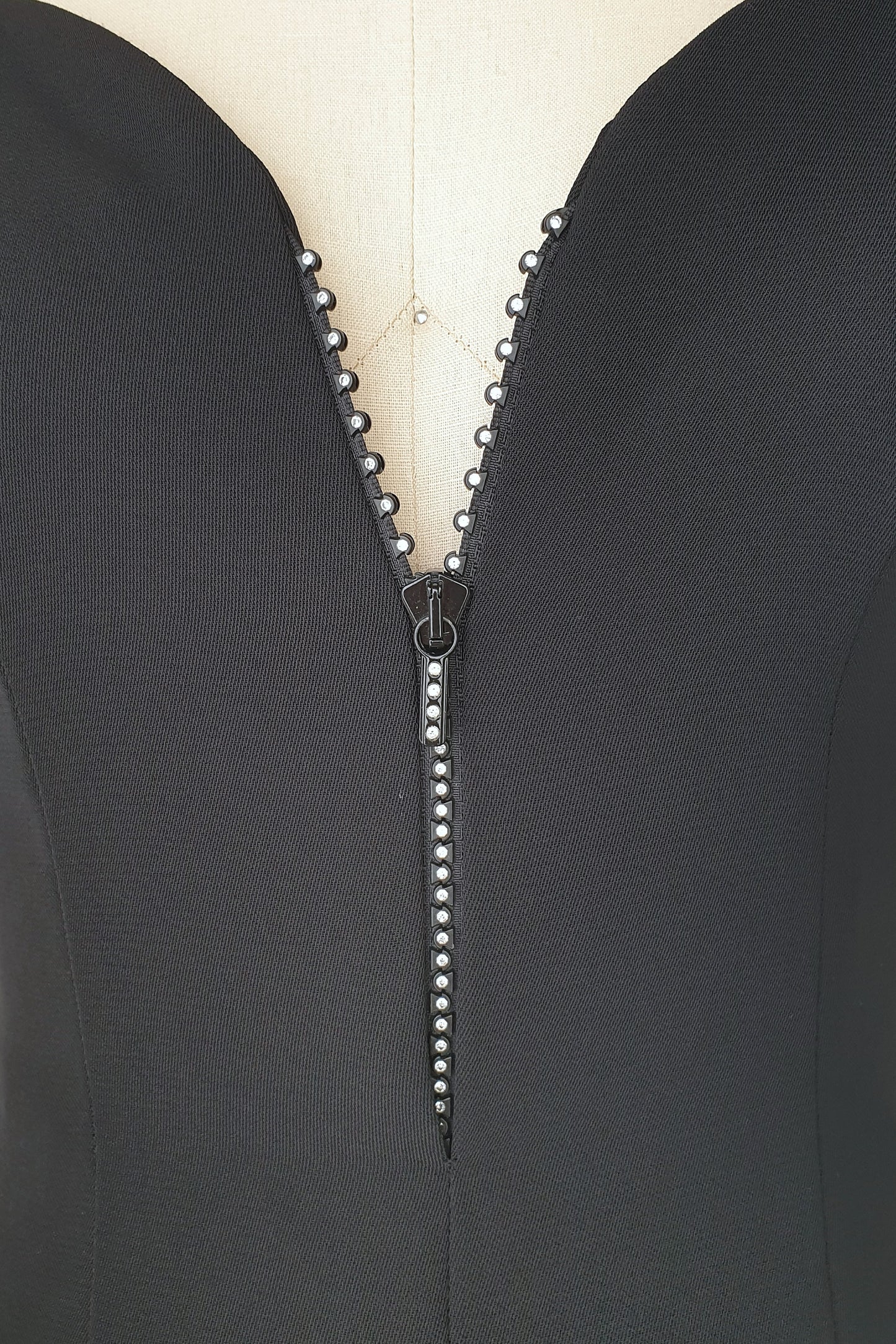 Glamorous black vintage 90's black minimalist dress Size S