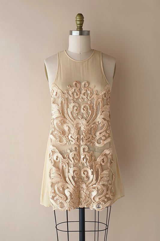 Fabulous Alice McCall embellished silk mini dress Size S