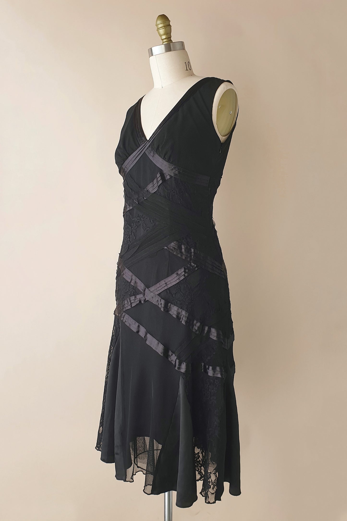 Stunning Y2K  black cocktail dress Size S/M