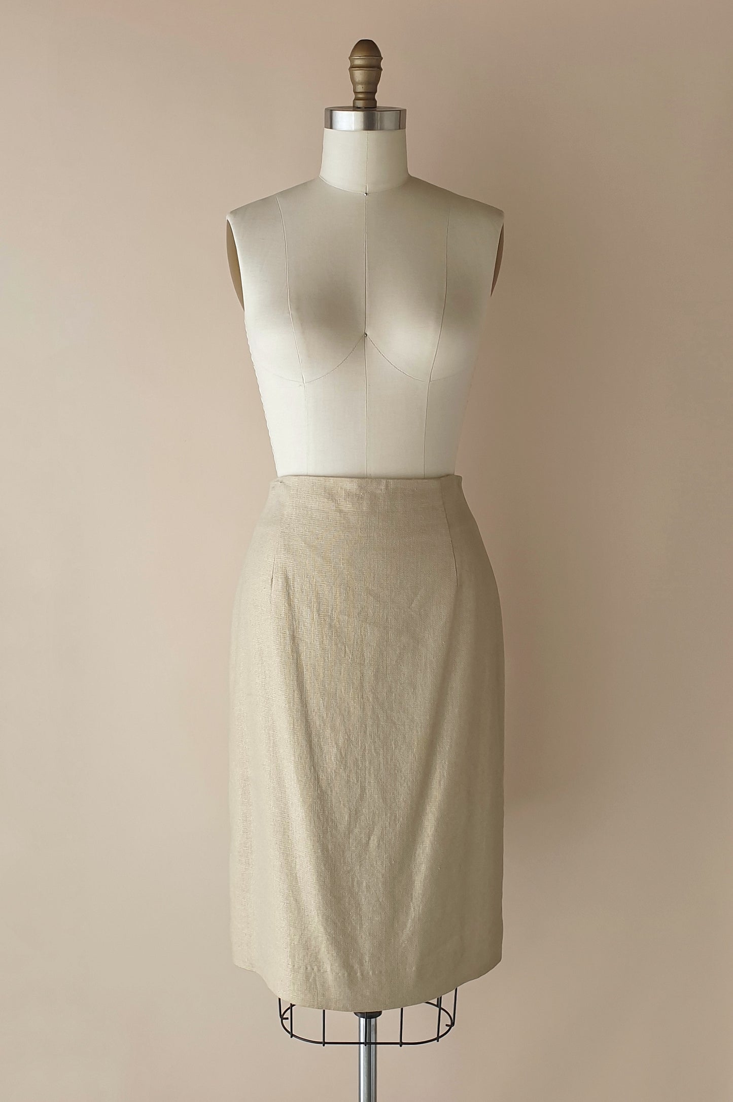 Gold Carla Zampatti pencil skirt Size XS/S