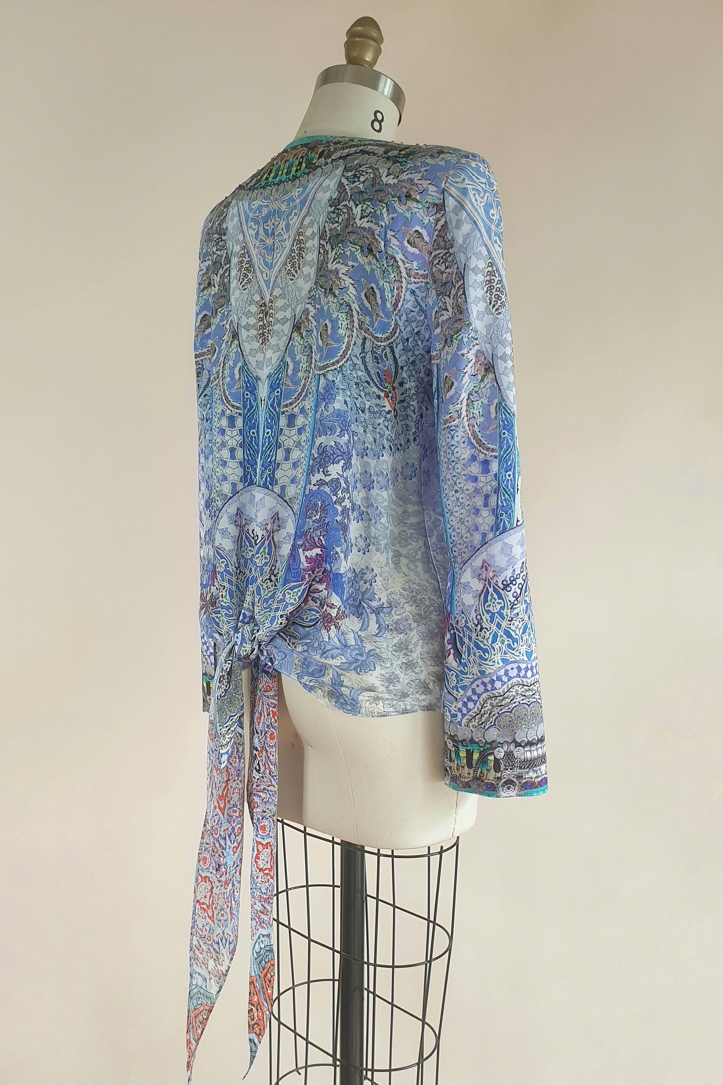 Embellished silk jacket from Camilla Size S