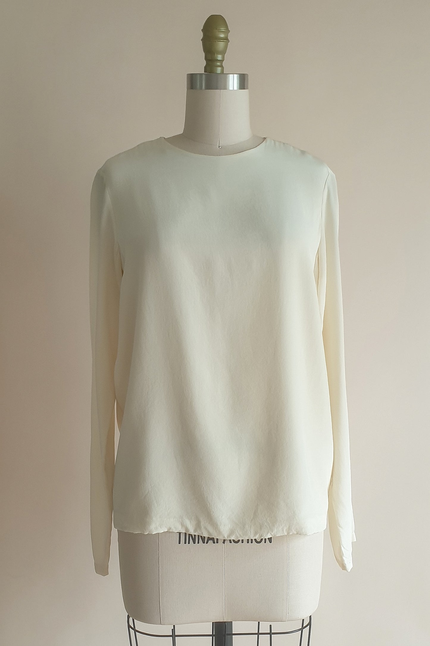 Bassike silk top Size XS