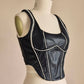 Maniere De Voir diamante embellished corset top Size S