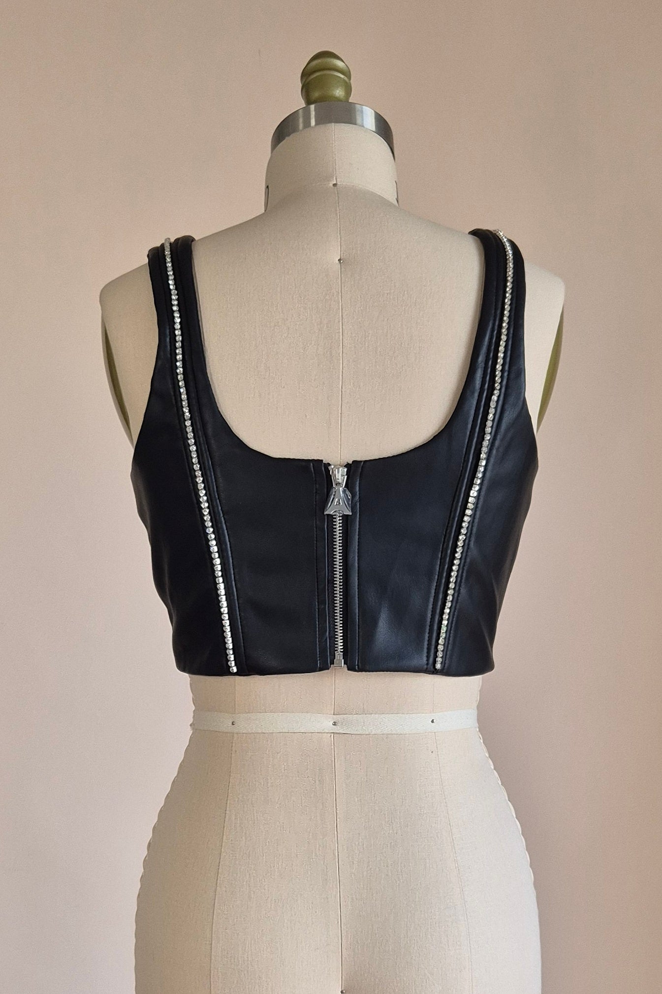 Maniere De Voir diamante embellished corset top Size S