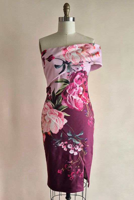 Ted baker fitted floral dress Size XS/S