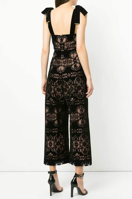 Stunning Alice McCall black lace jumpsuit Size XS/S