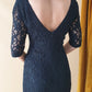 Stunning beaded lace evening dress Size 6